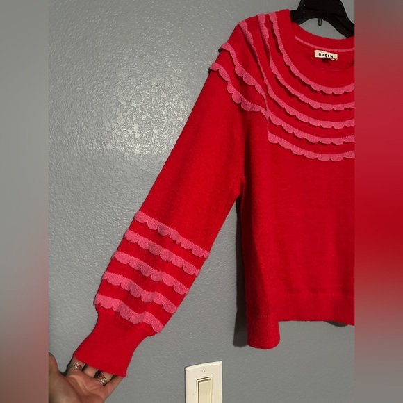 NWOT BODEN ALiCE FLUFFY RAGLAN JUMPER - Picture 6 of 8